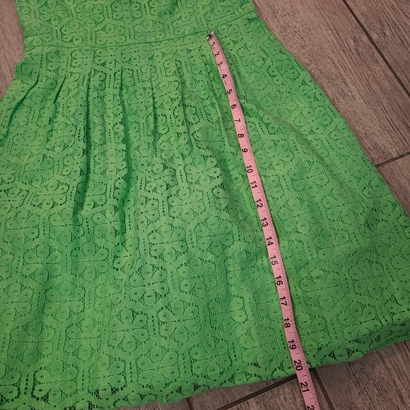 Lilly Pulitzer Posey Dress Style #47606 Green Daisy Lane Lace Size 6 Women's NWT - Picture 15 of 16